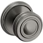 Baldwin 5066 Non-Turning One-Sided Dummy Door Knob with 5078 Rose from the Estate Collection Lifetime Graphite Nickel