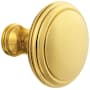 Baldwin Pair of Estate Knobs without Rosettes Locking/Latching Mechanism Purchased Separately Non-Lacquered Brass