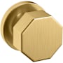 Baldwin 5073 Passage Door Knob Set with 5046 Rose from the Estate Collection Lifetime Satin Brass