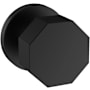 Baldwin 5073 Passage Door Knob Set with 5046 Rose from the Estate Collection Satin Black