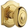 Baldwin Pair of Bethpage Estate Door Knobs without Rosettes Locking/Latching Mechanism Purchased Separately Non-Lacquered Brass