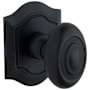 Baldwin Pair of Bethpage Estate Door Knobs without Rosettes Locking/Latching Mechanism Purchased Separately Satin Black