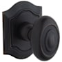 Baldwin Pair of Bethpage Estate Door Knobs without Rosettes Locking/Latching Mechanism Purchased Separately Distressed Oil Rubbed Bronze