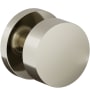 Baldwin Minneapolis Non-Turning One-Sided Dummy Door Knob with 5046 Rose from the Estate Collection Lifetime Polished Nickel
