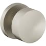 Baldwin Minneapolis Non-Turning One-Sided Dummy Door Knob with 5046 Rose from the Estate Collection Lifetime Satin Nickel