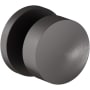 Baldwin Minneapolis Non-Turning One-Sided Dummy Door Knob with 5046 Rose from the Estate Collection Lifetime Graphite Nickel