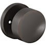 Baldwin Minneapolis Privacy Door Knob Set with 5146 Rose from the Estate Collection Venetian Bronze