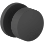 Baldwin Minneapolis Non-Turning One-Sided Dummy Door Knob with 5046 Rose from the Estate Collection Satin Black