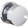 Baldwin Minneapolis Non-Turning One-Sided Dummy Door Knob with 5046 Rose from the Estate Collection Polished Chrome