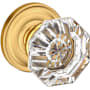 Baldwin 5080 Privacy Door Knob Set with 5048 Rose from the Estate Collection Lifetime Satin Brass