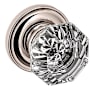 Baldwin 5080 Passage Door Knob Set with 5048 Rose from the Estate Collection Polished Nickel