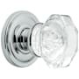 Baldwin 5080 Privacy Door Knob Set with 5048 Rose from the Estate Collection Polished Chrome