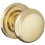 Baldwin Baltimore Passage Door Knob Set with 5048 Rose from the Estate Collection Non-Lacquered Brass