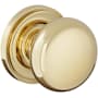 Baldwin Baltimore Passage Door Knob Set with 5048 Rose from the Estate Collection Non-Lacquered Brass