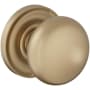Baldwin Baltimore Non-Turning One-Sided Dummy Door Knob with 5048 Rose from the Estate Collection Vintage Brass