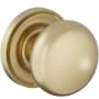 Baldwin Baltimore Passage Door Knob Set with 5048 Rose from the Estate Collection Lifetime Satin Brass
