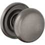 Baldwin Baltimore Non-Turning One-Sided Dummy Door Knob with 5048 Rose from the Estate Collection Lifetime Graphite Nickel