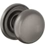 Baldwin Baltimore Passage Door Knob Set with 5048 Rose from the Estate Collection Lifetime Graphite Nickel
