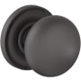 Baldwin Baltimore Passage Door Knob Set with 5048 Rose from the Estate Collection Oil-Rubbed Bronze