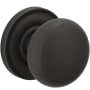 Baldwin Baltimore Passage Door Knob Set with 5048 Rose from the Estate Collection Venetian Bronze