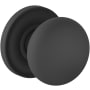 Baldwin Baltimore Passage Door Knob Set with 5048 Rose from the Estate Collection Satin Black