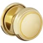 Baldwin Nashville Passage Door Knob Set with 5070 Rose from the Estate Collection Lifetime Polished Brass