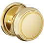 Baldwin Nashville Privacy Door Knob Set with 5123 Rose from the Estate Collection Lifetime Polished Brass