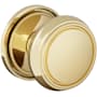 Baldwin Nashville Non-Turning One-Sided Dummy Door Knob with 5070 Rose from the Estate Collection Non-Lacquered Brass