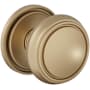 Baldwin Nashville Non-Turning One-Sided Dummy Door Knob with 5070 Rose from the Estate Collection Vintage Brass