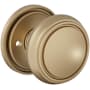 Baldwin Nashville Privacy Door Knob Set with 5123 Rose from the Estate Collection Vintage Brass