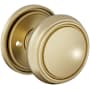 Baldwin Nashville Privacy Door Knob Set with 5123 Rose from the Estate Collection Lifetime Satin Brass