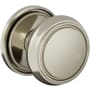 Baldwin Nashville Passage Door Knob Set with 5070 Rose from the Estate Collection Lifetime Polished Nickel