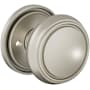 Baldwin Nashville Privacy Door Knob Set with 5123 Rose from the Estate Collection Lifetime Satin Nickel