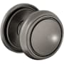 Baldwin Nashville Non-Turning One-Sided Dummy Door Knob with 5070 Rose from the Estate Collection Lifetime Graphite Nickel