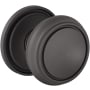Baldwin Nashville Passage Door Knob Set with 5070 Rose from the Estate Collection Oil-Rubbed Bronze