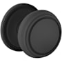 Baldwin Nashville Non-Turning One-Sided Dummy Door Knob with 5070 Rose from the Estate Collection Satin Black
