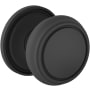 Baldwin Nashville Passage Door Knob Set with 5070 Rose from the Estate Collection Satin Black