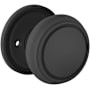 Baldwin Nashville Privacy Door Knob Set with 5123 Rose from the Estate Collection Satin Black