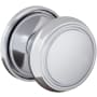 Baldwin Nashville Passage Door Knob Set with 5070 Rose from the Estate Collection Polished Chrome
