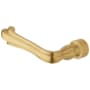 Baldwin Single Left Hand Estate Lever without Rosette Locking/Latching Mechanism Purchased Separately
 Lifetime PVD Satin Brass