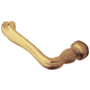 Baldwin Single Left Hand Estate Lever without Rosette Locking/Latching Mechanism Purchased Separately
 Vintage Brass