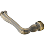 Baldwin Single Left Hand Estate Lever without Rosette Locking/Latching Mechanism Purchased Separately
 Satin Brass and Black