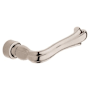 Baldwin Pair of Estate Levers without Rosettes Locking/Latching Mechanism Purchased Separately Lifetime Polished Nickel