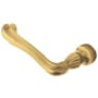 Baldwin Single Left Hand Estate Lever without Rosette Locking/Latching Mechanism Purchased Separately
 Satin Brass and Brown