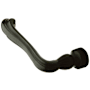 Baldwin Single Left Hand Estate Lever without Rosette Locking/Latching Mechanism Purchased Separately
 Satin Black