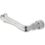 Baldwin Single Left Hand Estate Lever without Rosette Locking/Latching Mechanism Purchased Separately
 Polished Chrome