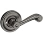 Baldwin 5103 Privacy Door Lever Set with 5048 Rose from the Estate Collection Lifetime Graphite Nickel
