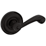 Baldwin 5103 Passage Door Lever Set with 5048 Rose from the Estate Collection Oil Rubbed Bronze
