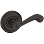 Baldwin 5103 Privacy Door Lever Set with 5048 Rose from the Estate Collection Venetian Bronze