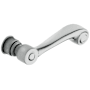 Baldwin Single Right Hand Estate Lever Without Rosette Locking/Latching Mechanism Purchased Separately Polished Chrome